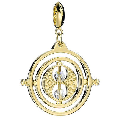 Harry Potter Gold Plated Crystal Charm Time Turner - Gift Arch