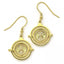 Harry Potter Gold Plated Crystal Earrings Time Turner - Gift Arch