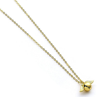 Harry Potter Gold Plated Cute Golden Snitch Necklace - Gift Arch