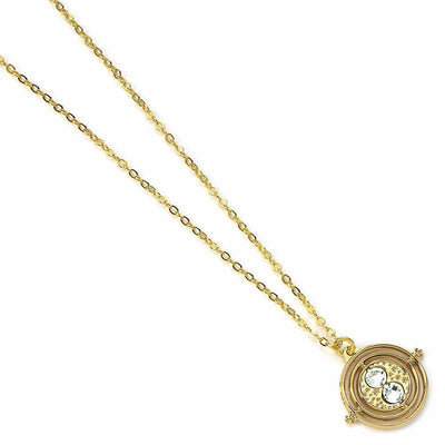 Harry Potter Gold Plated Fixed Time Turner Necklace - Gift Arch