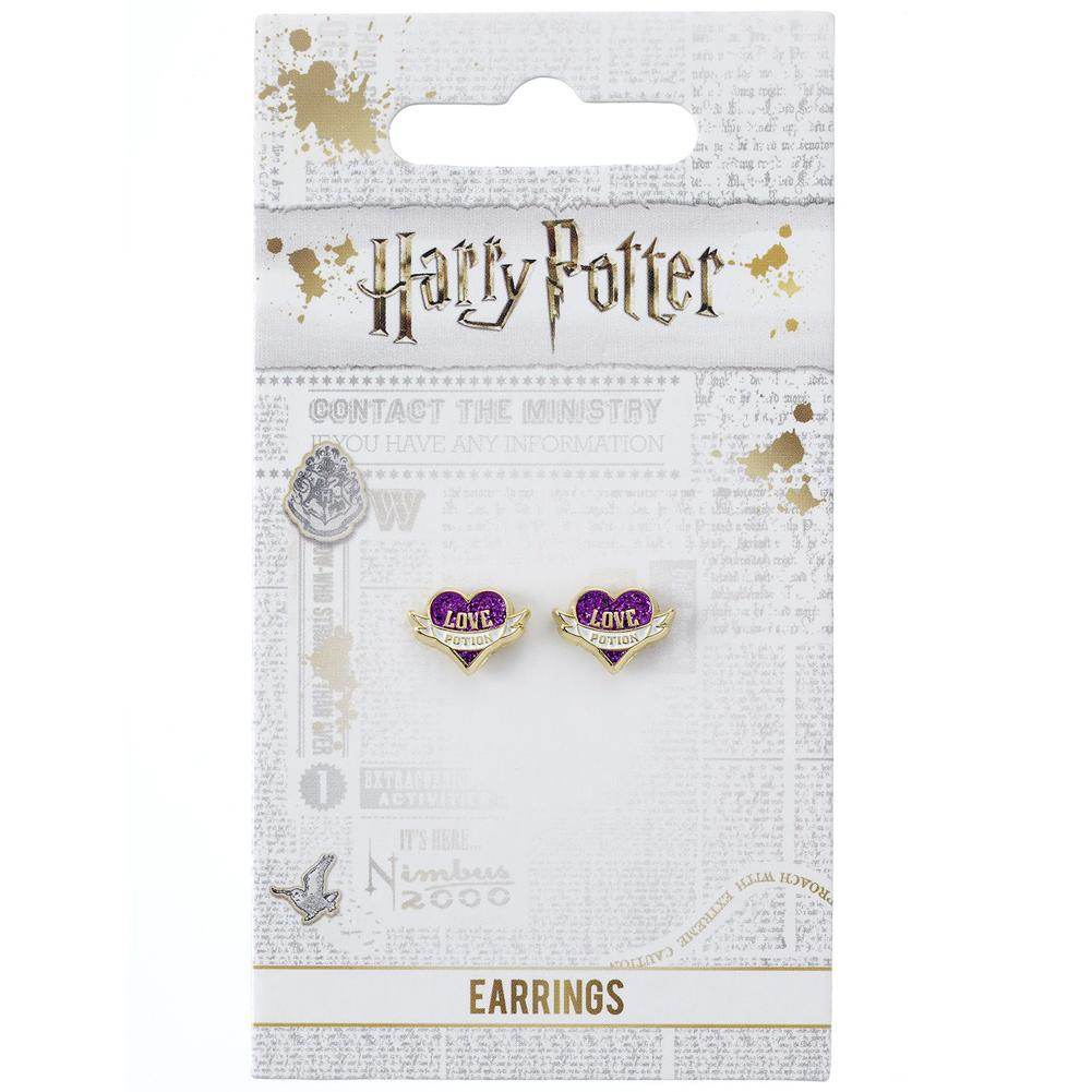 Harry Potter Gold Plated Love Potion Stud Earrings - Gift Arch