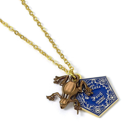 Harry Potter Gold Plated Necklace Chocolate Frog - Gift Arch