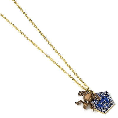 Harry Potter Gold Plated Necklace Chocolate Frog - Gift Arch