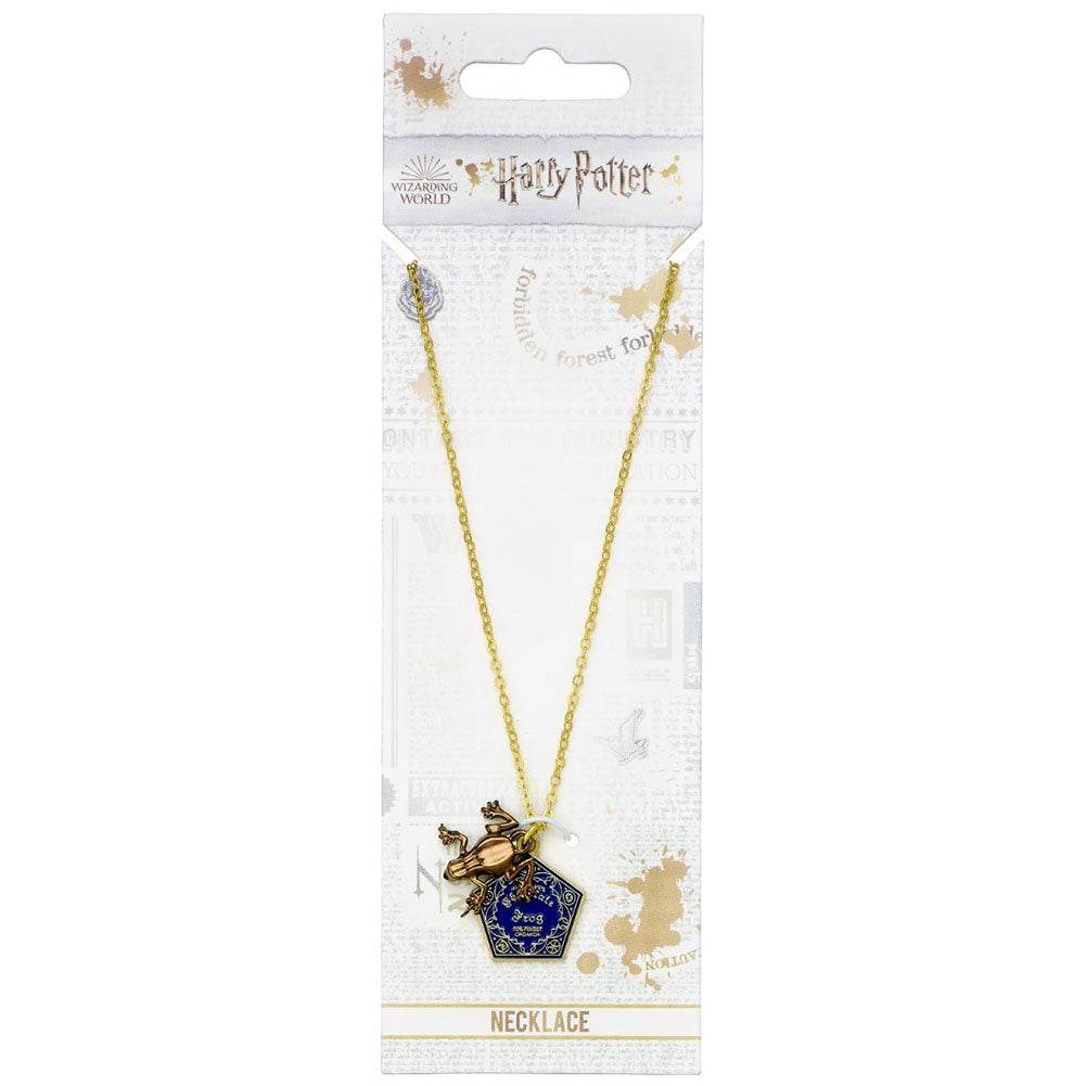 Harry Potter Gold Plated Necklace Chocolate Frog - Gift Arch