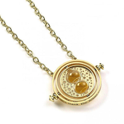Harry Potter Gold Plated Spinning Time Turner Necklace - Gift Arch