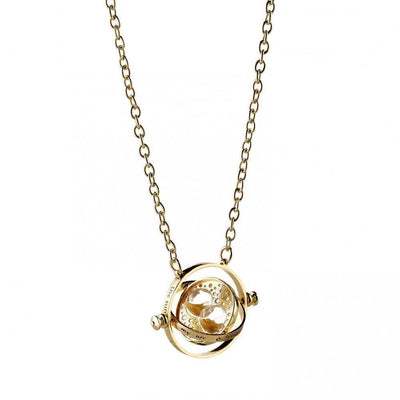 Harry Potter Gold Plated Spinning Time Turner Necklace - Gift Arch