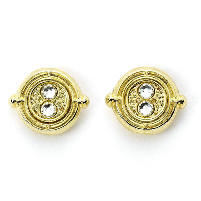Harry Potter Gold Plated Time Turner Stud Earrings - Gift Arch