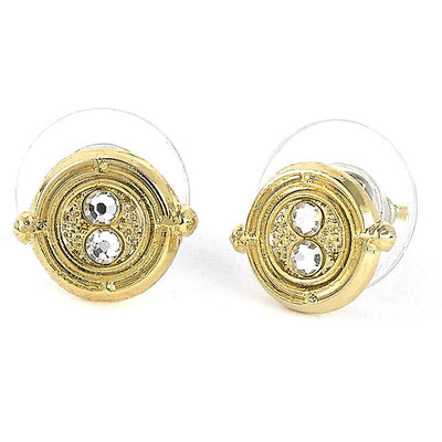 Harry Potter Gold Plated Time Turner Stud Earrings - Gift Arch
