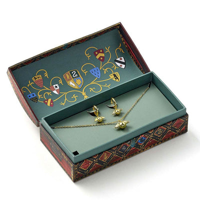 Harry Potter Golden Snitch Necklace & Earrings Gift Box - Gift Arch