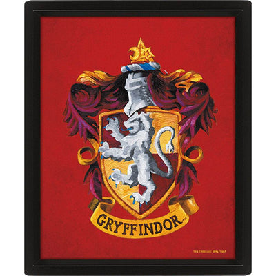 Harry Potter Gryffindor Framed 3D Picture - Gift Arch