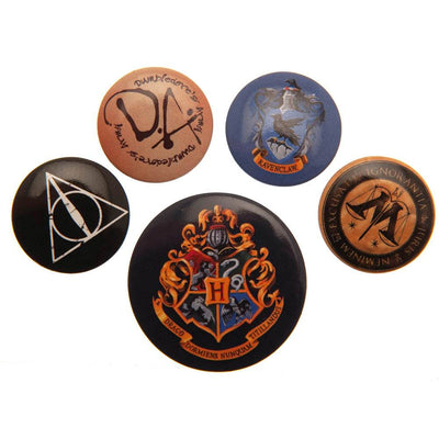 Harry Potter Hogwarts Button Badge Set - Gift Arch