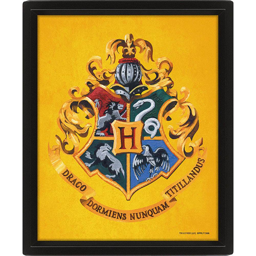 Harry Potter Hufflepuff Framed 3D Picture - Gift Arch
