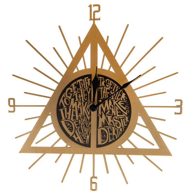 Harry Potter Premium Metal Wall Clock Deathly Hallows - Gift Arch