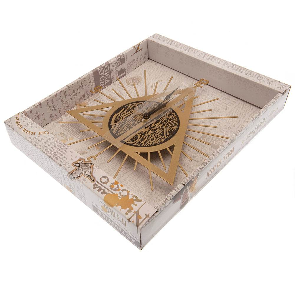 Harry Potter Premium Metal Wall Clock Deathly Hallows - Gift Arch