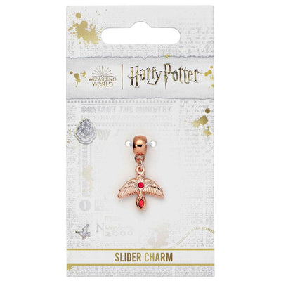 Harry Potter Rose Gold Plated Fawkes Charm - Gift Arch