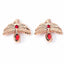 Harry Potter Rose Gold Plated Fawkes Stud Earrings - Gift Arch