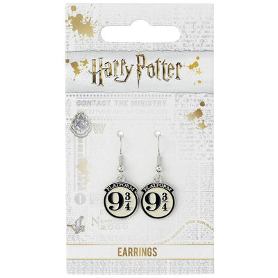 Harry Potter Silver Plated 9 & 3 Quarters Hook Earrings - Gift Arch