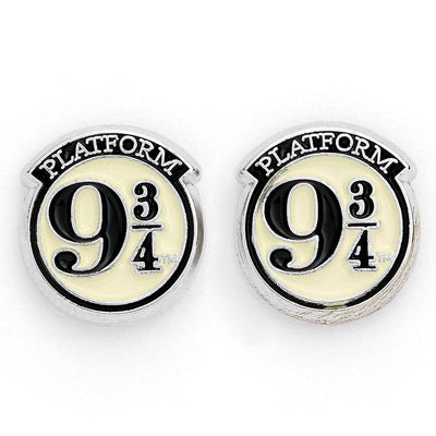 Harry Potter Silver Plated 9 & 3 Quarters Stud Earrings - Gift Arch