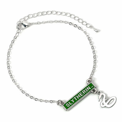 Harry Potter Silver Plated Bar Bracelet Slytherin - Gift Arch