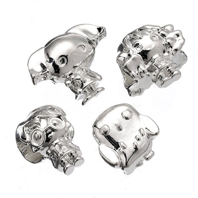Harry Potter Silver Plated Character Bead Charm Set - Gift Arch