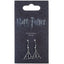Harry Potter Silver Plated Deathly Hallows Hook Earrings - Gift Arch