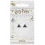 Harry Potter Silver Plated Deathly Hallows Stud Earrings - Gift Arch