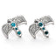 Harry Potter Silver Plated Diadem Stud Earrings - Gift Arch