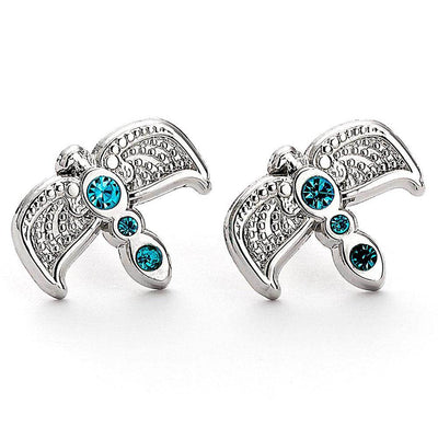 Harry Potter Silver Plated Diadem Stud Earrings - Gift Arch