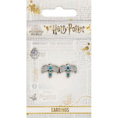 Harry Potter Silver Plated Diadem Stud Earrings - Gift Arch