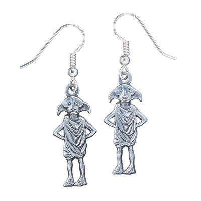 Harry Potter Silver Plated Dobby House Elf Hook Earrings - Gift Arch