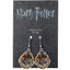 Harry Potter Silver Plated Hogwarts Crest Hook Earrings - Gift Arch