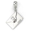 Harry Potter Silver Plated Hogwarts Letter Charm - Gift Arch