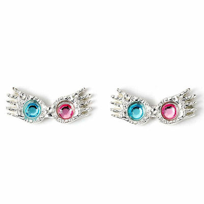 Harry Potter Silver Plated Luna Spectrespecs Stud Earrings - Gift Arch