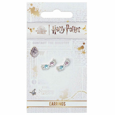 Harry Potter Silver Plated Luna Spectrespecs Stud Earrings - Gift Arch