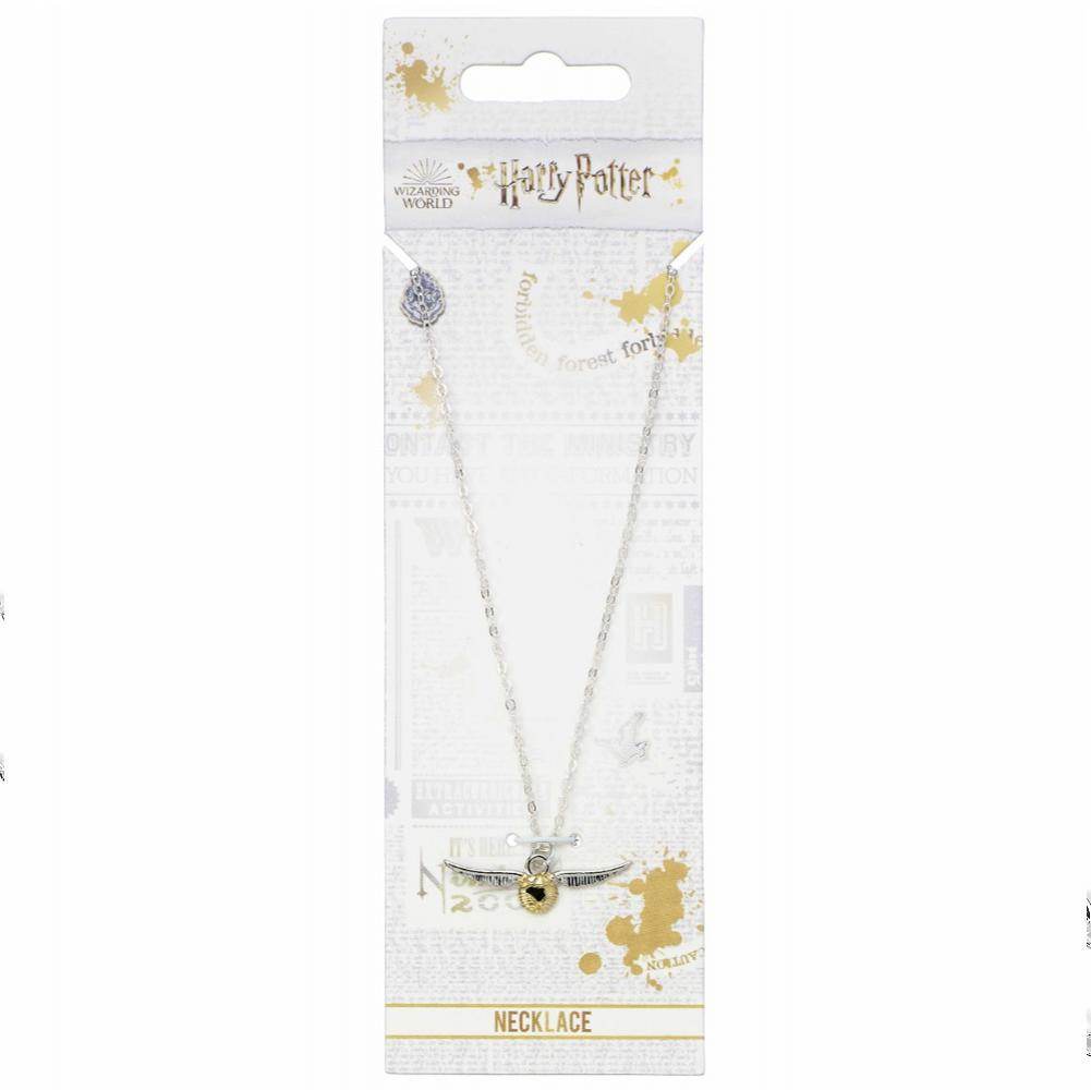 Harry Potter Silver Plated Necklace Golden Snitch - Gift Arch