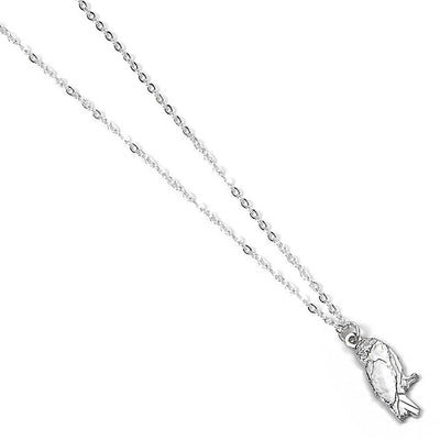 Harry Potter Silver Plated Necklace Hedwig Owl - Gift Arch