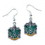 Harry Potter Silver Plated Slytherin Hook Earrings - Gift Arch