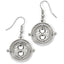 Harry Potter Silver Plated Time Turner Hook Earrings - Gift Arch