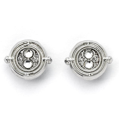 Harry Potter Silver Plated Time Turner Stud Earrings - Gift Arch