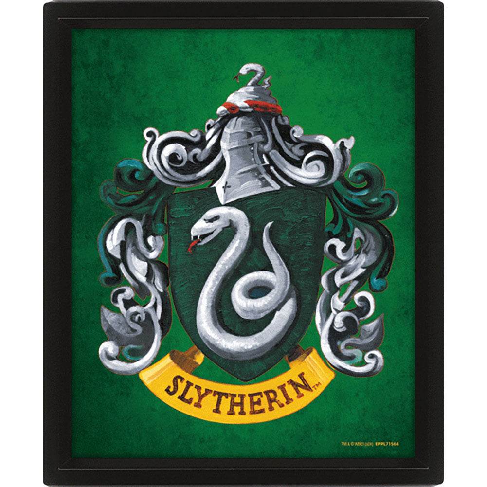 Harry Potter Slytherin Framed 3D Picture - Gift Arch