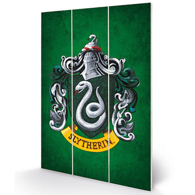 Harry Potter Slytherin Wood Print - Gift Arch