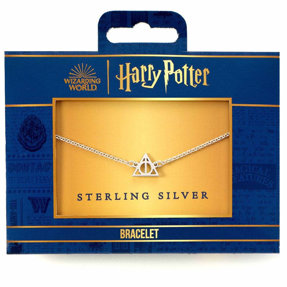 Harry Potter Sterling Silver Charm Bracelet Deathly Hallows - Gift Arch