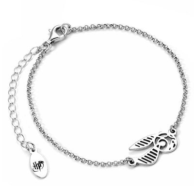 Harry Potter Sterling Silver Charm Bracelet Golden Snitch - Gift Arch