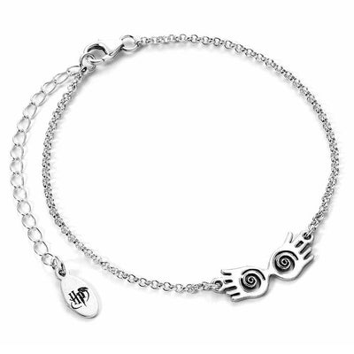 Harry Potter Sterling Silver Charm Bracelet Luna Glasses - Gift Arch