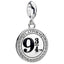 Harry Potter Sterling Silver Crystal Charm 9 & 3 Quarters - Gift Arch