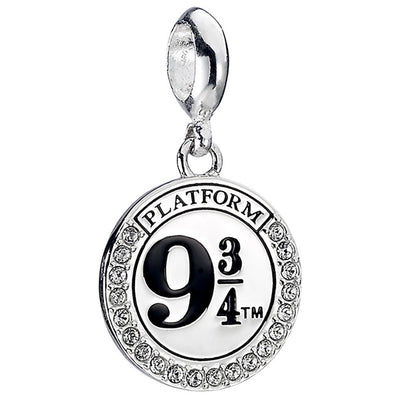 Harry Potter Sterling Silver Crystal Charm 9 & 3 Quarters - Gift Arch