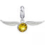 Harry Potter Sterling Silver Crystal Charm Golden Snitch - Gift Arch