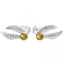 Harry Potter Sterling Silver Crystal Earrings Golden Snitch - Gift Arch