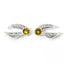 Harry Potter Sterling Silver Crystal Earrings Golden Snitch - Gift Arch