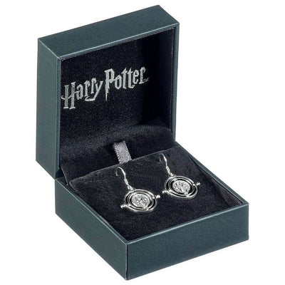 Harry Potter Sterling Silver Crystal Earrings Time Turner - Gift Arch